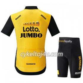 Cykeltrøje + Cykelshorts 2018 LottoNL-Jumbo N001